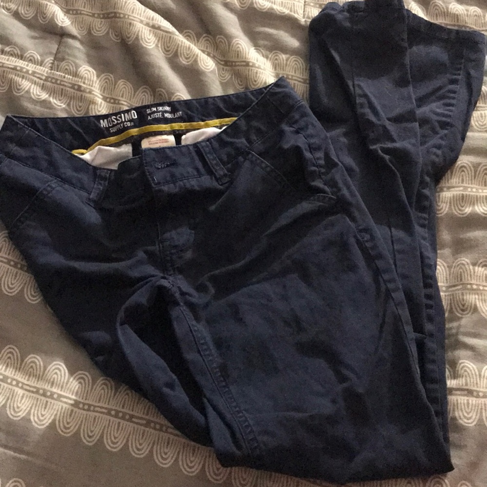 Slim khaki pants